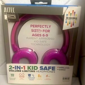 Altec Lansing 2-IN-1 Kid Safe Volume Limiting Headphones